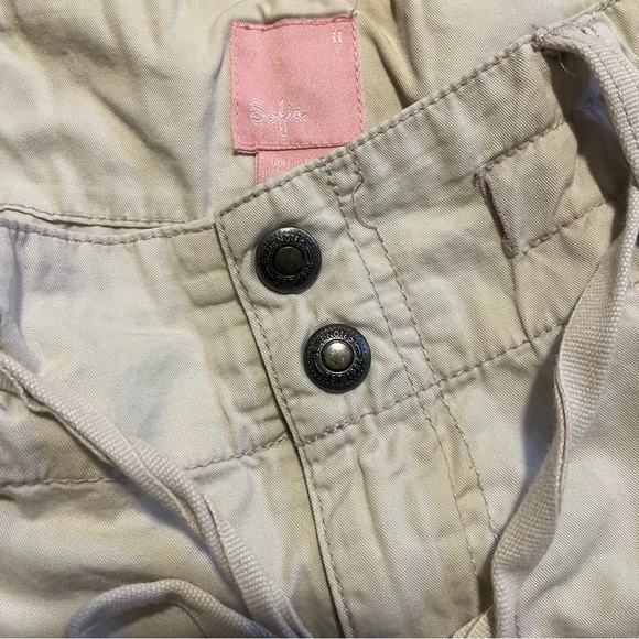 Y2K Bluenotes capri pants Sofia size 11 beach casual lightweight drawstring - Picture 3 of 7